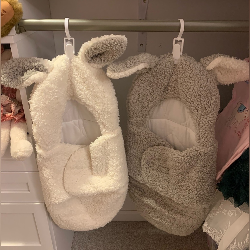 NWOT - Bunny ears baby swaddle